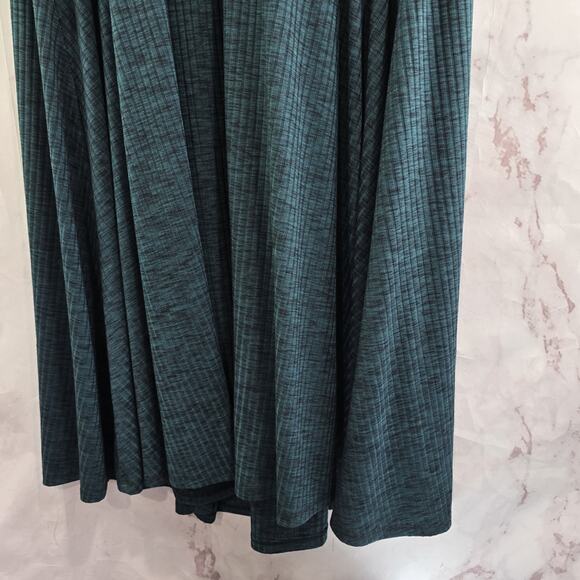 Torrid Dress Womens 3X Green Sweater Long Sleeve Faux Wrap Ribbed Dark Forest - Picture 9 of 13